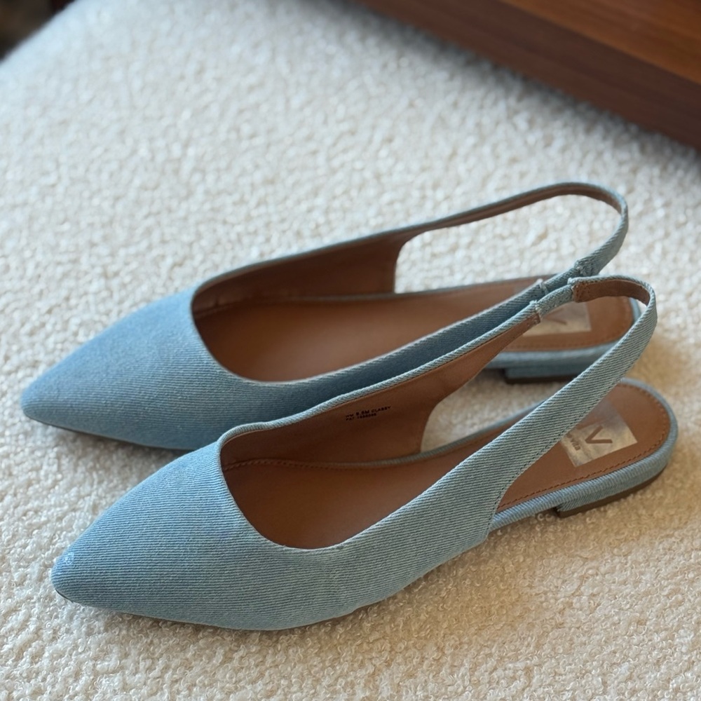 NEW Dolce Vita Denim Slingback Shoes